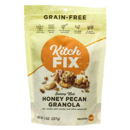 Kitchfix Grain-Free Low-Carb Granola Honey Pecan, 227g