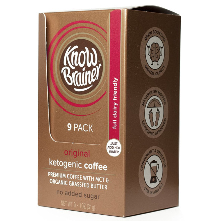 Know Brainer Full Dairy Instant Coffee Original, 9 Packets