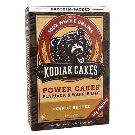 Front of Kodiak Cakes Power Cakes Peanut Butter Pancake & Waffle Mix, 510g
