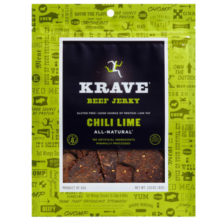 Krave Beef Jerky Chili Lime, 92g
