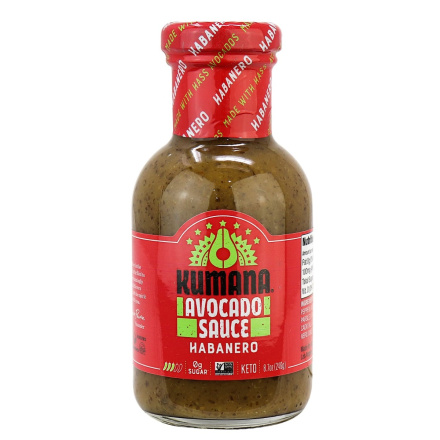 Kumana Sugar-Free Habanero Avocado Sauce, 246g