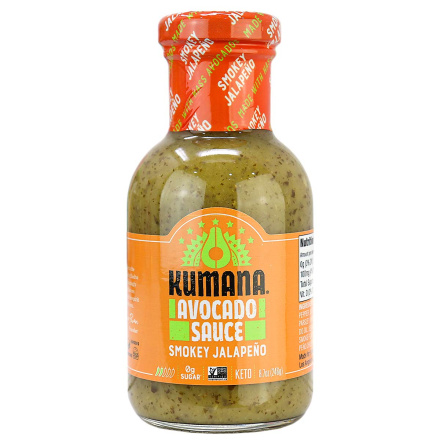 Kumana Sugar-Free Avocado Sauce Smokey Jalapeno, 246g