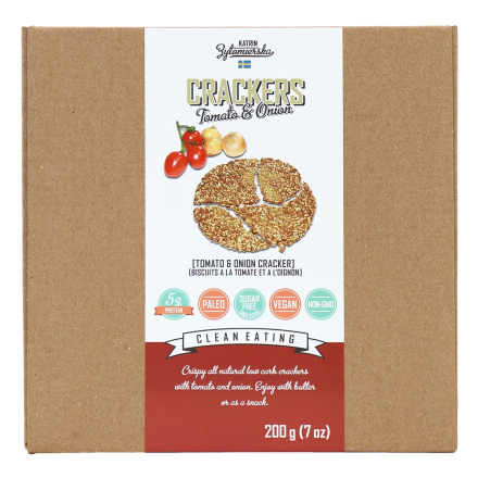 KZ Clean Eating Tomato & Onion Crackers, 200g