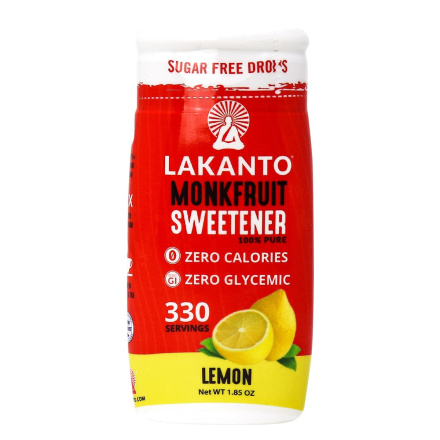 Lakanto Monkfruit Sugar Free Sweetener Lemon, 54mL 