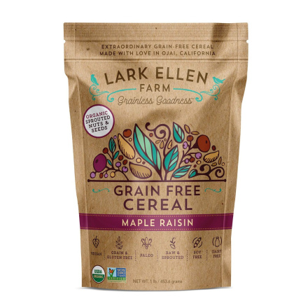 Lark Ellen Farm Grain Free Maple Raisin Cereal, 453.6g