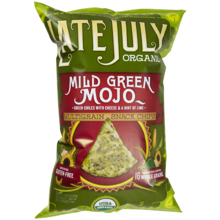 Late July Organic Multigrain Tortilla Chips - Mild Green Mojo, 156g