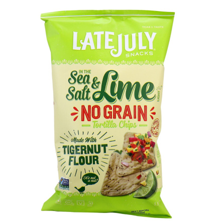 Late July No Grain Tortilla Chip Sea Salt & Lime, 156g