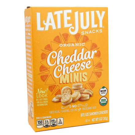 Late July Organic Cheddar Cheese Minis, 141g