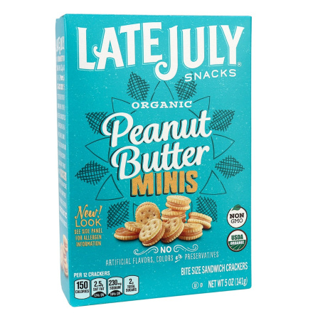 Late July Organic Peanut Butter Minis, 141g