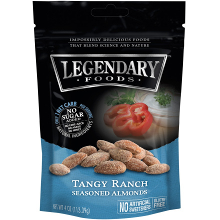 Legendary Foods Tangy Ranch Seasoned Almonds, 113g