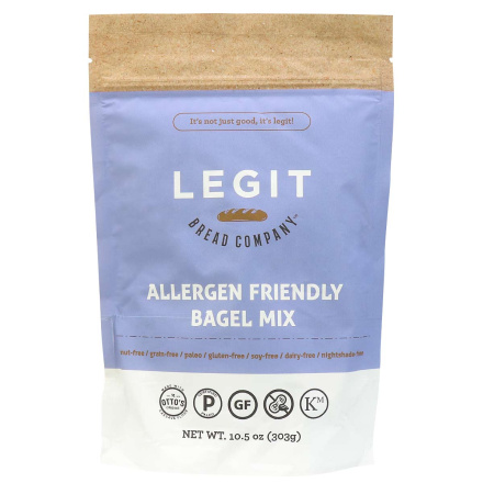 Legit Bread Company Grain-Free Allergen Friendly Bagel Mix, 303g