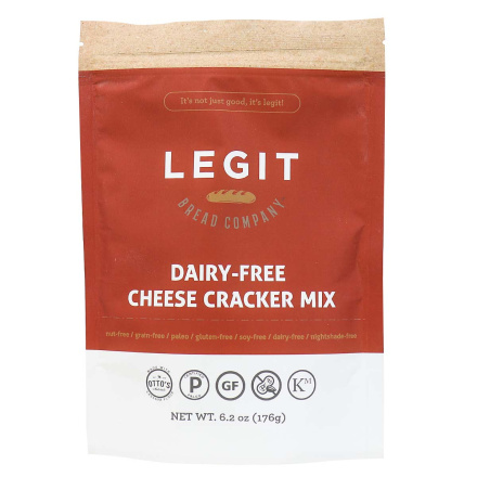 Legit Bread Company Dairy-Free Cheese Cracker Mix, 176g
