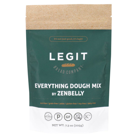 Front of Legit Bread Company Everything Dough Mix, 205g
