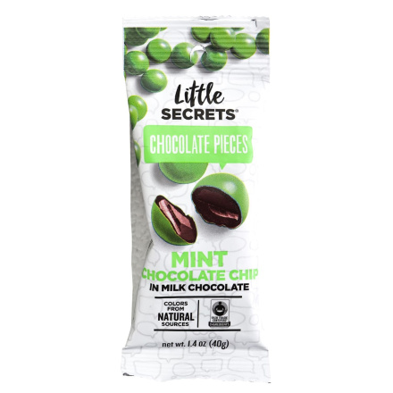 Little Secrets Chocolate Pieces Mint Chocolate Chip in Milk Chocolate, 40g