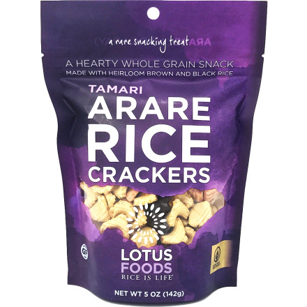 Lotus Foods Tamari (Shoyu) Arare Rice Crackers, 142g