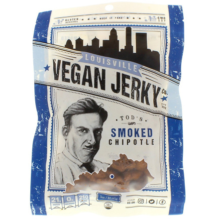 Louisville Vegan Jerky Todd's Bourbon Smoked Chipotle, 85g