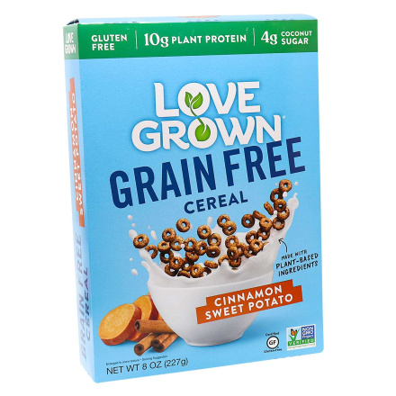 Love Grown Grain-Free Cereal Cinnamon Sweet Potato, 227g