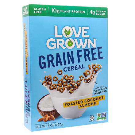Love Grown Grain-Free Cereal Toasted Coconut Almond, 227g