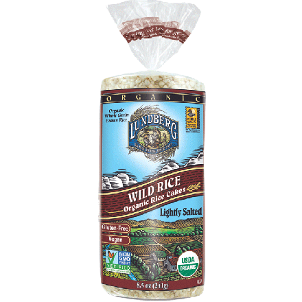 Lundberg Organic Gluten-Free Wild Rice Cakes, 241g