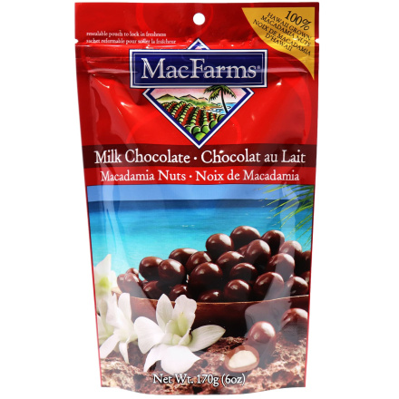 MacFarms Milk Chocolate Macadamia Nuts, 170g