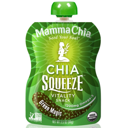 Mamma Chia Chia Squeeze - Green Magic, 4 Pouches