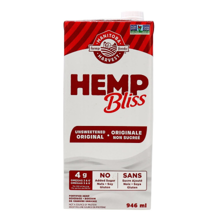 Manitoba Harvest Hemp Bliss Unsweetened Original, 946ml 