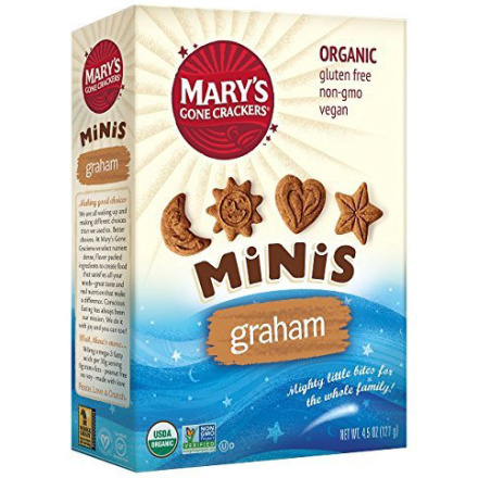 Mary's Gone Crackers Graham Minis Graham Bites Cookies, 127g