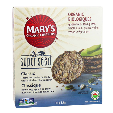 Mary's Gone Crackers Organic Gluten-Free Superseed Crackers Classic, 155g