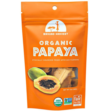 Mavuno Harvest Organic Dried Papaya, 56g
