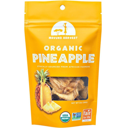 Mavuno Harvest Organic Dried Pineapple, 56g