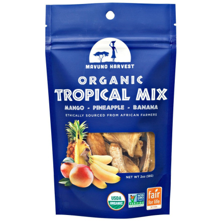 Mavuno Harvest Organic Dried Tropical Mix & Coconut, 56g