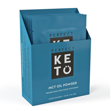 Perfect Keto MCT Oil Powder Single-Serve, 5 Packets