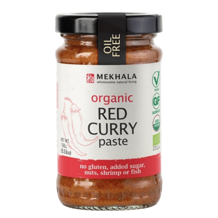 Mekhala Organic Vegan Red Curry Paste, 100g