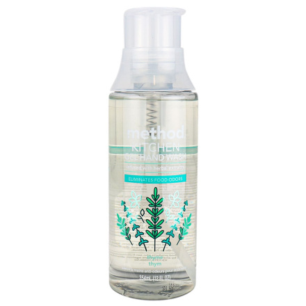 Front of Method Kitchen Gel Hand Wash Thyme, 354mL