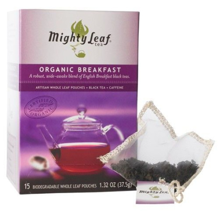 Mighty Leaf Organic Breakfast Tea, 15 Pouches