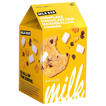 Front of Milk Bar Soft-Baked Cornflake Chocolate Chip Marshmallow Cookies