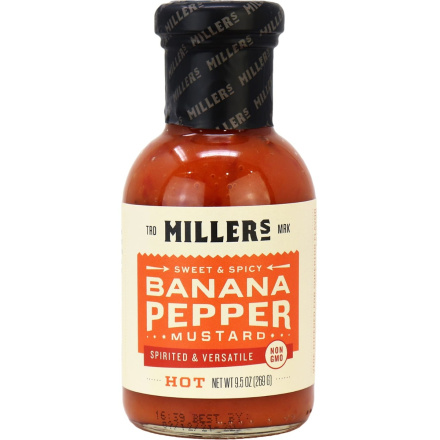 Miller's Hot Banana Pepper Mustard, 269g