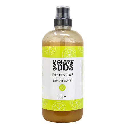 Molly's Suds Dye-Free Dish Soap Lemon Burst, 16 fl oz