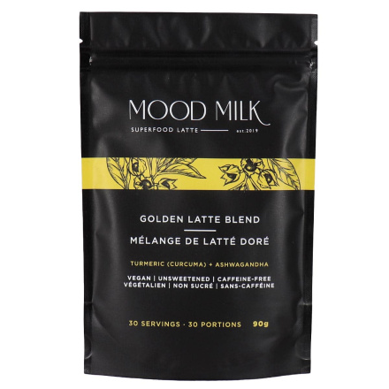 Front of Mood Milk Superfood Latte Golden Latte Blend, 90g