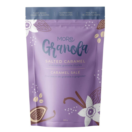 Front of More Granola Snackable Granola Chunks Salted Caramel
