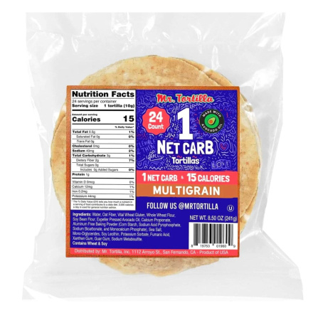 Mr. Tortilla 1 Net Carb Tortilla Multigrain Original
