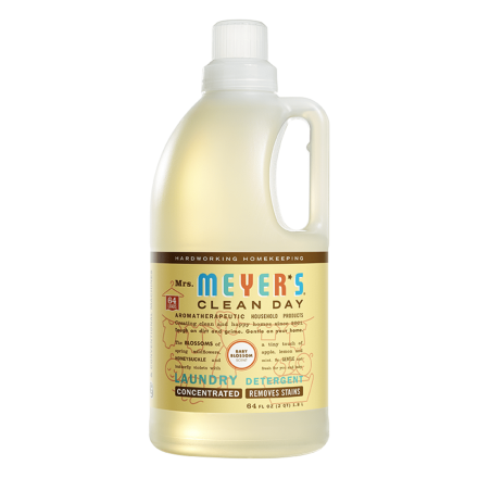 Front of Mrs. Meyer's Baby Laundry Detergent, 1.89L
