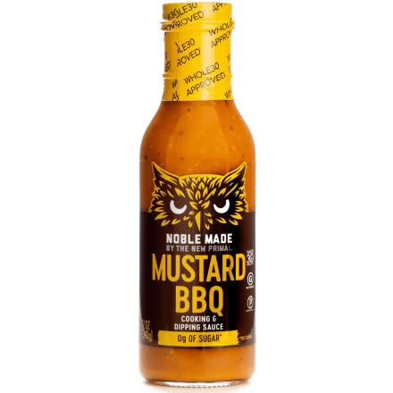 Noble Made Less-Sugar Mustard BBQ Sauce, 368g