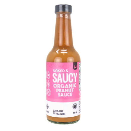 Front of Naked & Sauce Organic Peanut Sauce