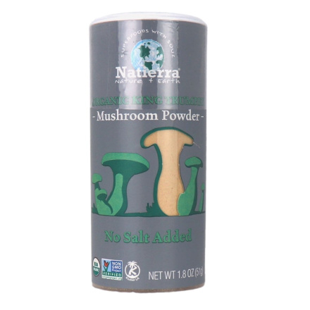 Front of Natierra Organic King Trumpet Mushroom Powder