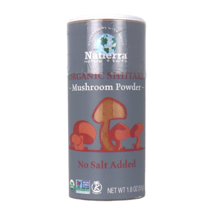 Front of Natierra Organic Mushroom Powder Shiitake