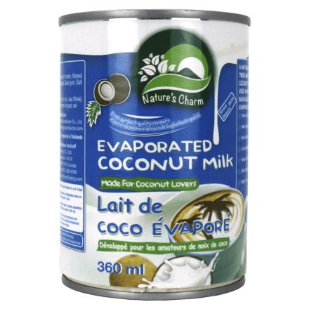 Front of Nature's Charm Evaporated Coconut Milk