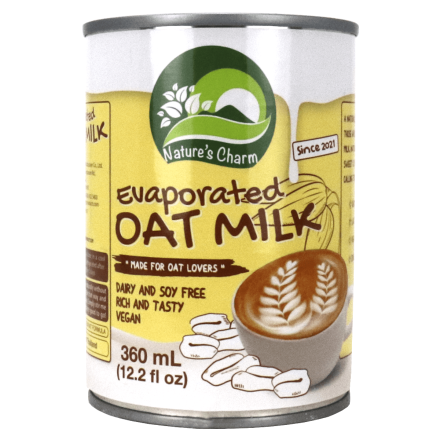 Front of Nature's Charm Evaporated Oat Milk