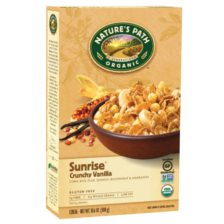 Nature's Path Organic Crunchy Vanilla Sunrise® Cereal, 300g