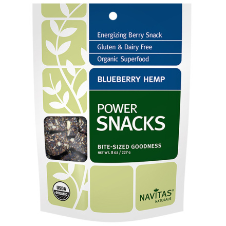 Navitas Naturals Organic Raw Power Snacks Blueberry Hemp, 227g
